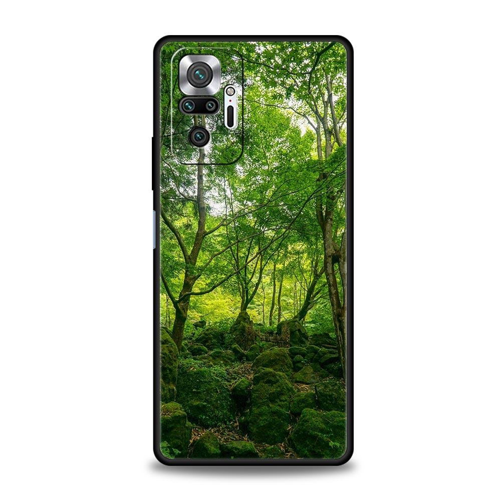 Waterfall Nature Trees Autumn Ship Phone Case For Xiaomi Redmi Note 12 11 10 Pro Plus 9S 9 8 7 9T 8T 9C 9A 5G K40 Gaming Cover