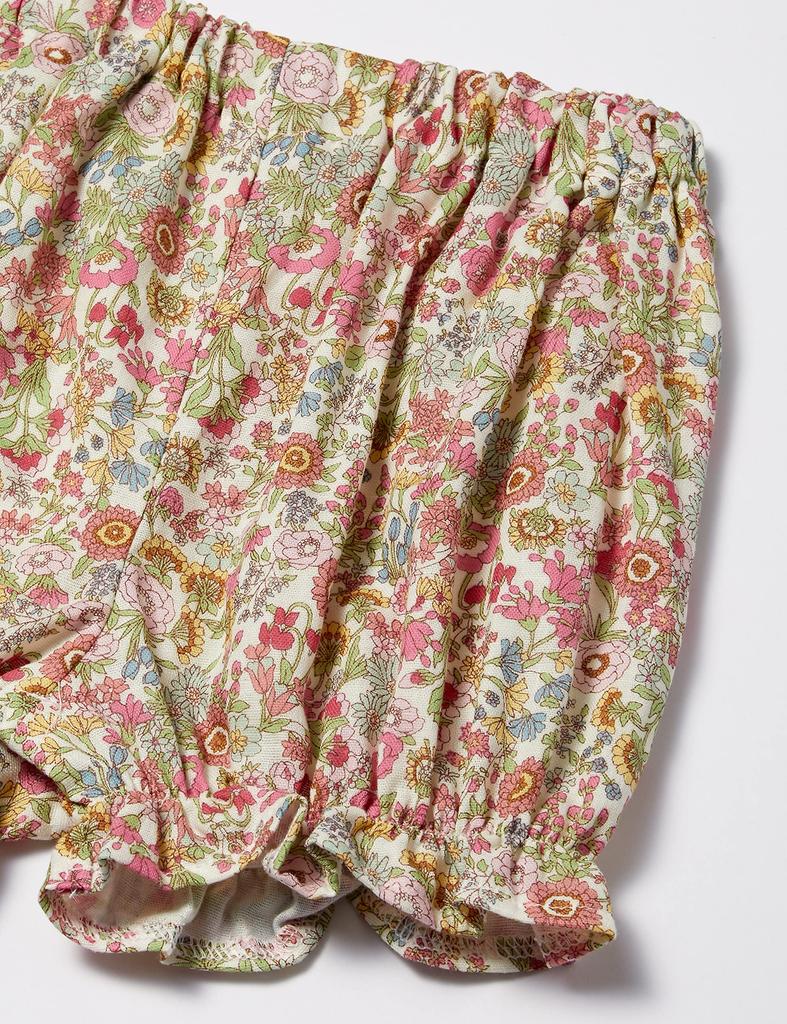 Pample Mousse Gauze Floral Print Russel Lace Milky Suit PK 70cm + N/C {Spring/Autumn} DP-91402