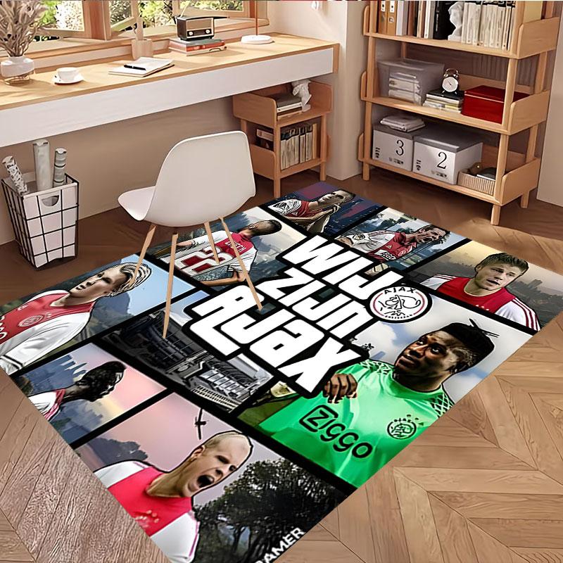 Ajax Print Rug, Washable Floor Carpet, For Entryway Dorm Laundry Room Office Study, Home Decor Birthday Christmas Gift