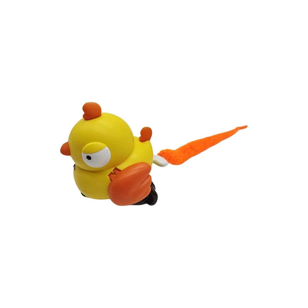 Wind Up Bird Shape Interactive Cat Tail Bite-Resistant Bird Cat Teaser Sounding Pull Play Cat Exercise Kitchen Apartment