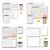 Fridge Magnetic Calendar Weekly Monthly Magnetic Calendar Whiteboard with Erasable Marker for Grocery Shopping List