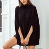 New Popular Turtleneck Cape Sweater Batman Shirt Knitted Shawl Jacket Trendy Design