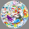 51 Plane Graffiti Stickers Personalized Cartoon Cute Children's Decorative Mobile Phone Case Water Cup Suitcase Stickers