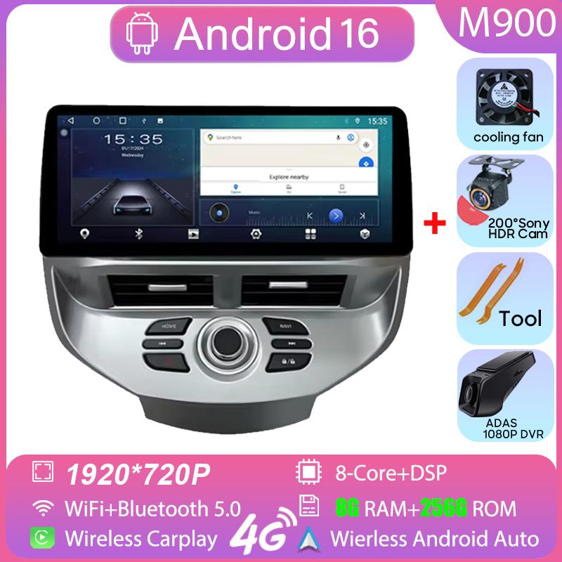 Для Ford Fiesta MK6 MK7 2009-2016 LHD RHD 12,3-дюймовая автомагнитола Android Мультимедийный видеоплеер GPS Беспроводной Carplay QLED-экран