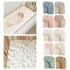 Baby Fitted Sheet Comfortable Bassinet Protective Cover Sleeve Nursery Essential for Standard Crib Mattress 28x52inches