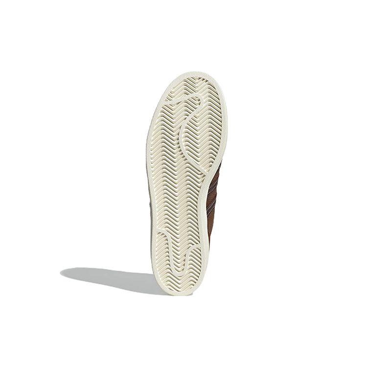 Adidas Originals Superstar Leather Classic Casual Shock Absorbing Durable Low Top Sneakers Unisex Sneakers Dark-Brown GW4438