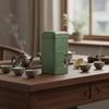 Mini Tea Sealed Jar Square Storage Jar Teaware Tinplate Container  Candy Storage