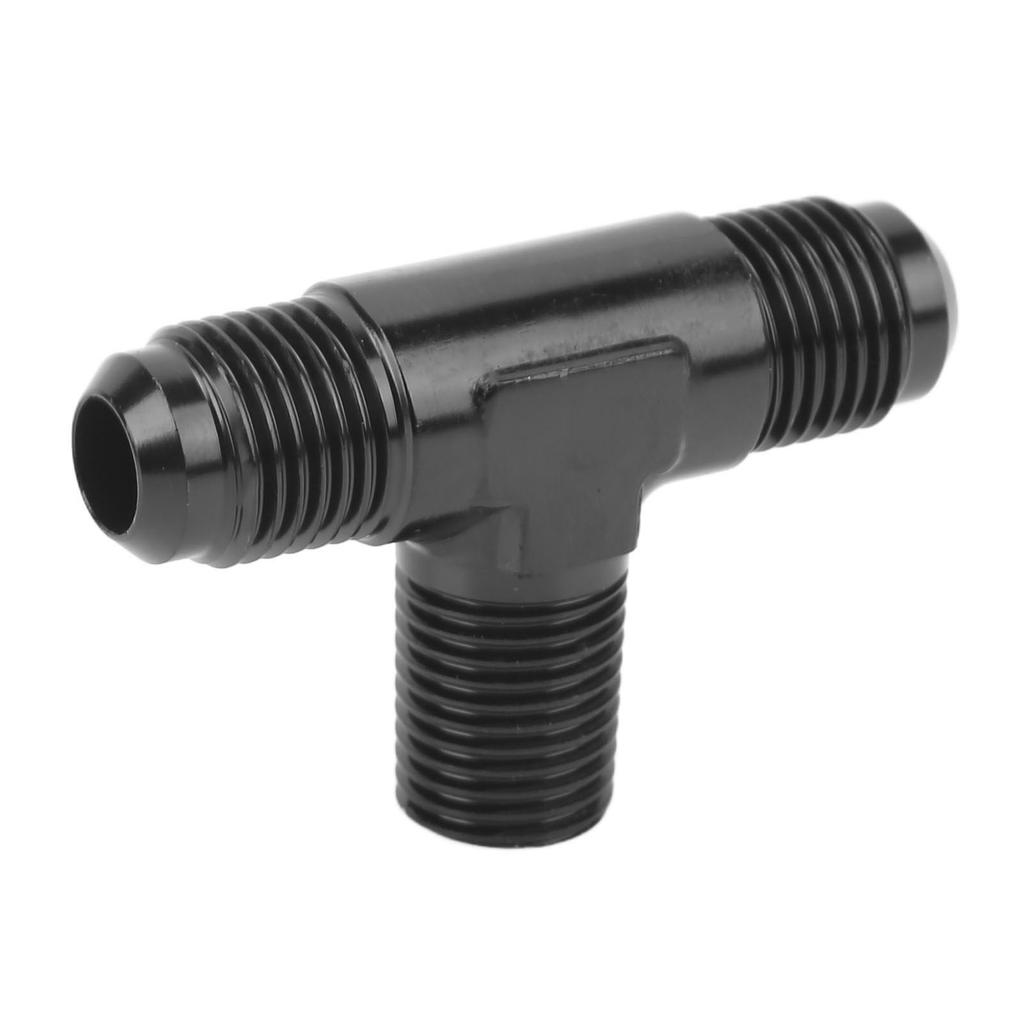 Тройник-адаптер, тройник, тройник, Т-образный соединительный фитинг, алюминиевый сплав, черное анодированное покрытие, 6AN на 14 NPT