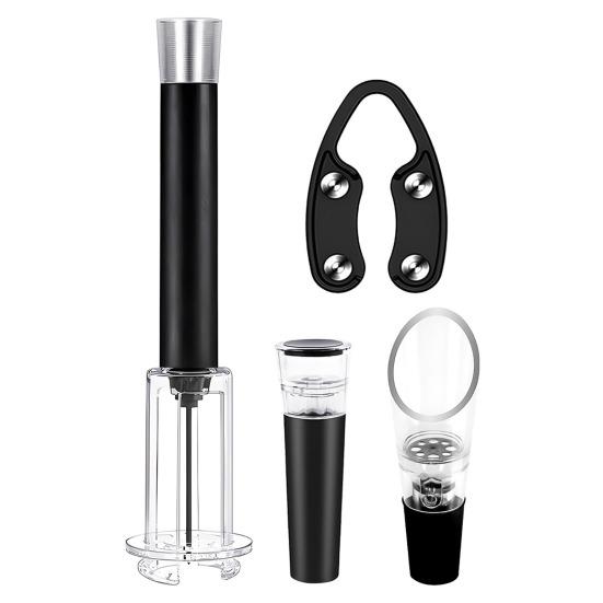 Пневматический автоматический штопор для бутылок с фольгорезкой, аэратором для вина и вакуумной пробкой, инструменты для дегустации вина