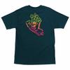 Santa Cruz THROWDOWN SCREAMING HAND Футболка для скейтборда HARBOR BLUE