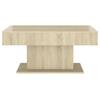 Coffee Table Sonoma Oak 96x50x45 cm Wood Based Material