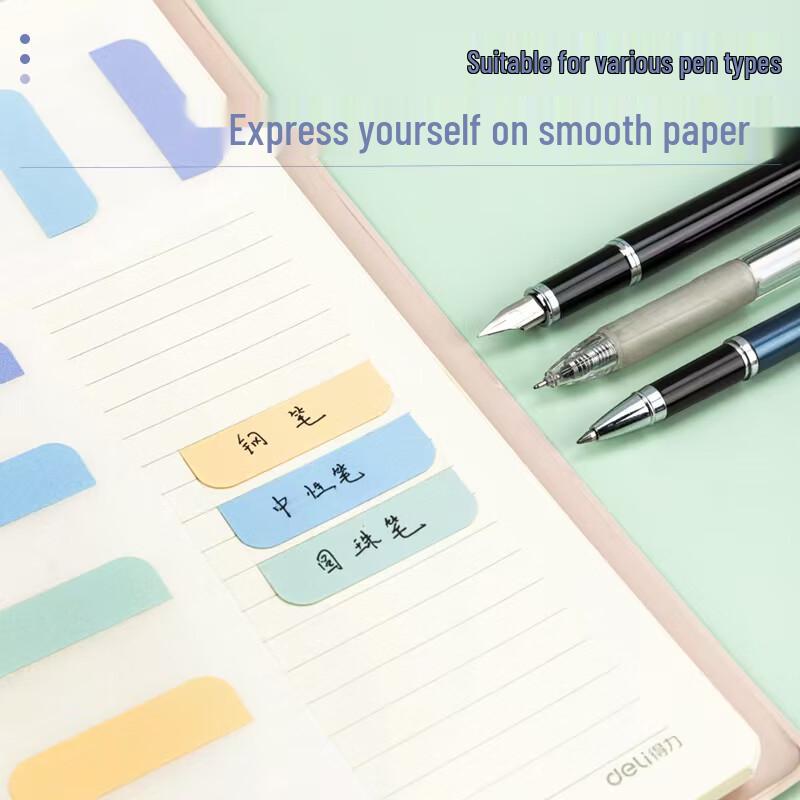 Deli 21537 Transparent Index Tabs