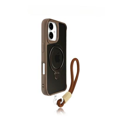 Роскошный магнитный чехол-подставка Magsafe для iPhone 15 13 16 Pro Max 12 14 Plus, складная подставка, противоударная задняя крышка
