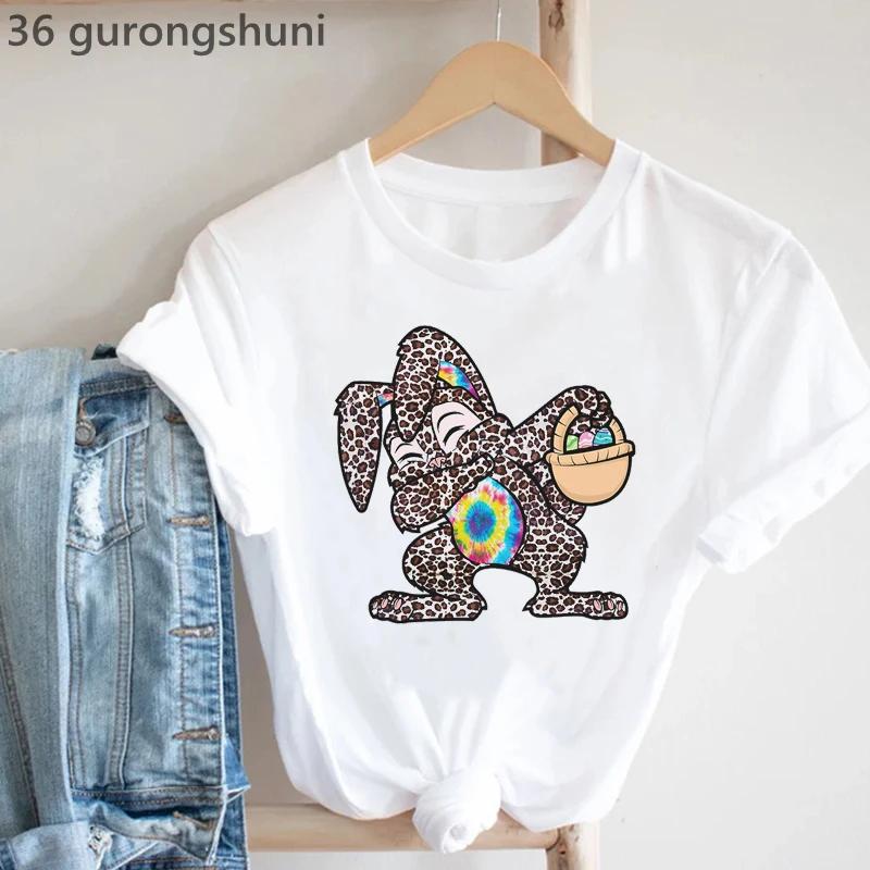 2024 Cute Rabbit Chubby Butt Animal Printed Tshirt Unisex Funny Tshirt Femme Summer Tops Harajuku Shirt Female Tshirt