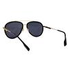 Burberry Modern Aviator Polarized Sunglasses Plate Plus Metal Aviator Sunglasses Men's