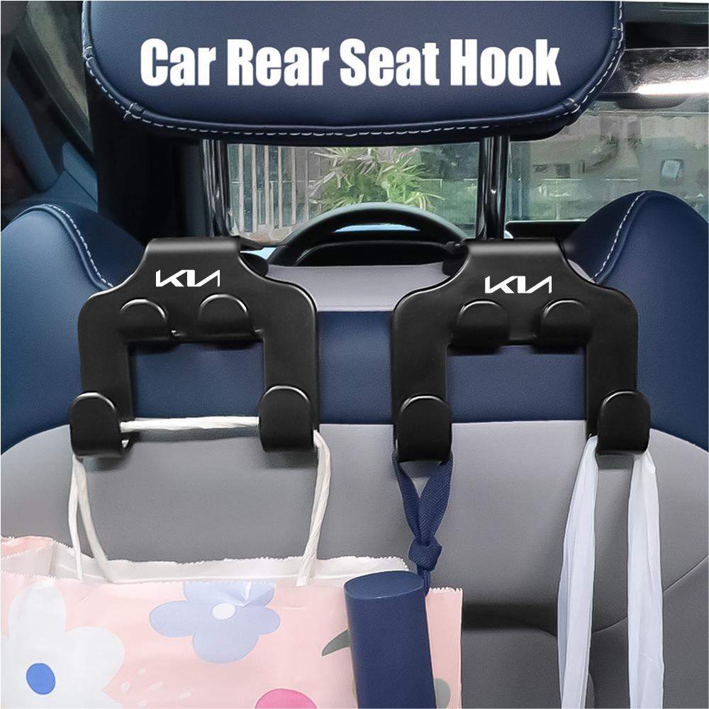 1/2Pcs Car Back Seat Hanger Organizer Hook Interior Auto Accessory For KIA Sportage GT RIO Ceed Picanto Pegas Sorento Niro Soul CZ3