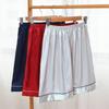 Men's Silk Satin Boxers Shorts Soft Comfy Loose Fit Pajama Sleep Underwear Sleep Bottoms Loungewear Shorts Solid Color Pajama Pants