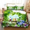 3D Printed Pikmins Game Bedding Set Boys Girls Twin Queen Size Duvet Cover Pillowcase Bed Boys Adult Fashion Home Textileextile