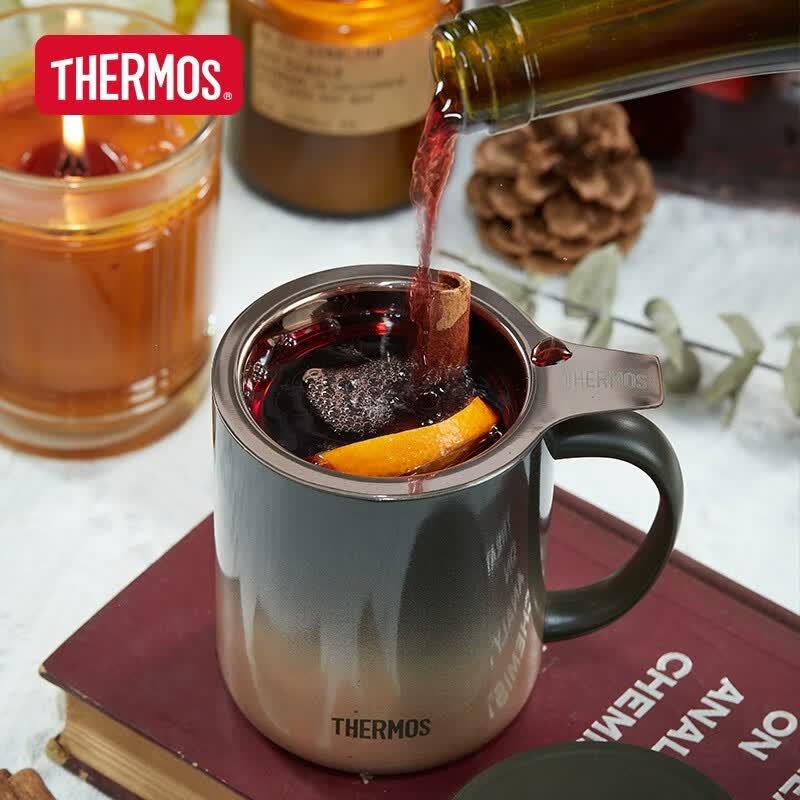 THERMOS Stainless Steel Insulated Mug with Handle and Infuser