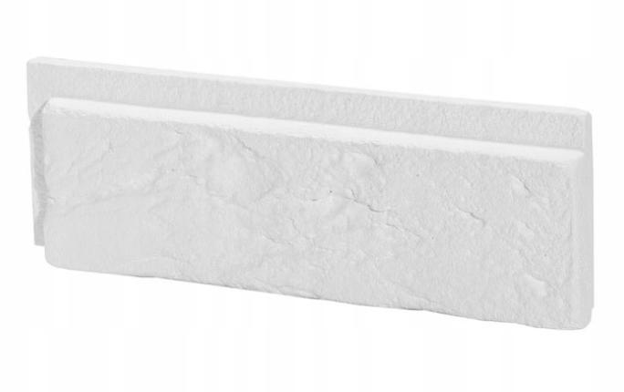Płytka gipsowa z fugą ścienna 22,2x7,4cm 0,49 m² Biała cegła dekoracyjna do wnętrz