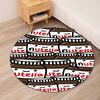 Nutella Printed Round Rug Carpet Chair Rug Area Rug Entryway Doormats,for Office Chair Living Room Bedroom Kitchen Room.
