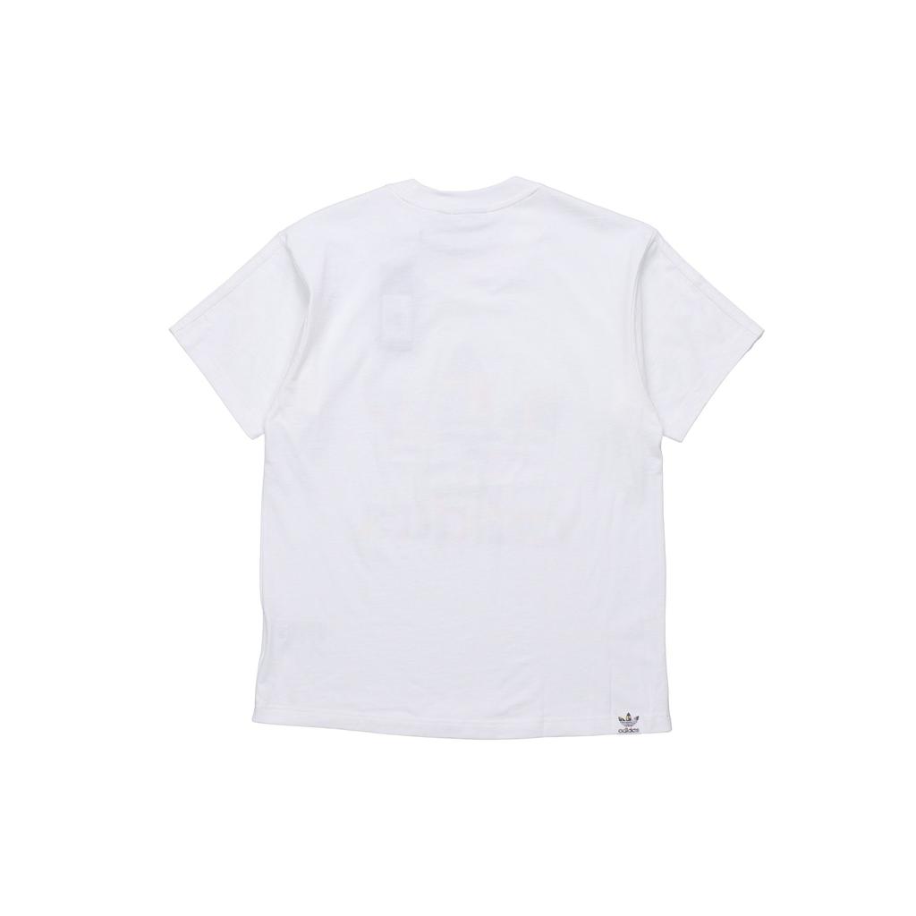 Adidas Мужская футболка Originals Trefoil Flag Logo Fill, белые топы GD0953