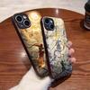 Крутой чехол для телефона Король Обезьян Для IPhone 17 Pro Max 16 15 14 Pro Max 13 11 Plus Стеклянная крышка
