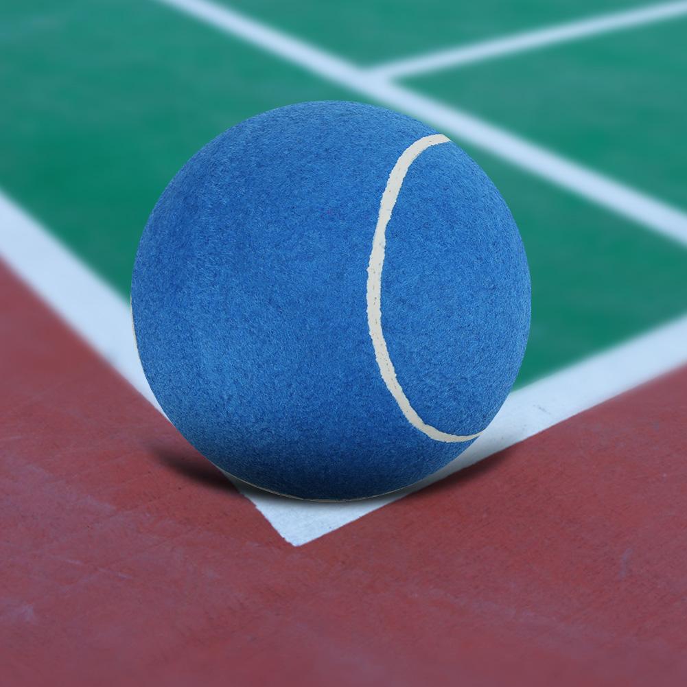 8 дюймов большой надувной резиновый теннисный мяч фирменная игрушка для домашних животных с сеткой для игры BlueBlue