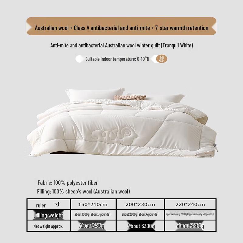 Mercury Home Textiles 100% Австралийское шерстяное одеяло