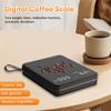 LED Digital Coffee Scale Smart Timer 2kg Max.Weigh 0.1g High Precision Coffee Scale Rechargeable with Silicone Pad Kitchen Scale