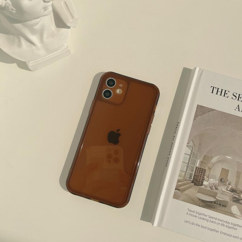 Прозрачный 17 Pro Max для чехла для iPhone iPhone 16 Все включено XS для 13 Однотонный 8p Защитный чехол