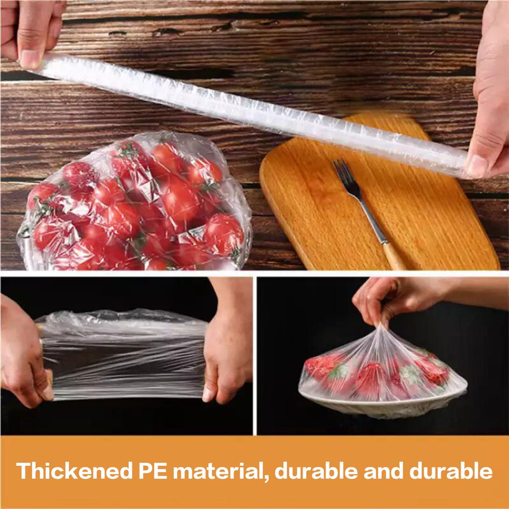 Disposable Food Storage Covers Stretch Anti-Odor Food Fresh-Keeping Film 100pcs Food Protective Kitchen Tools