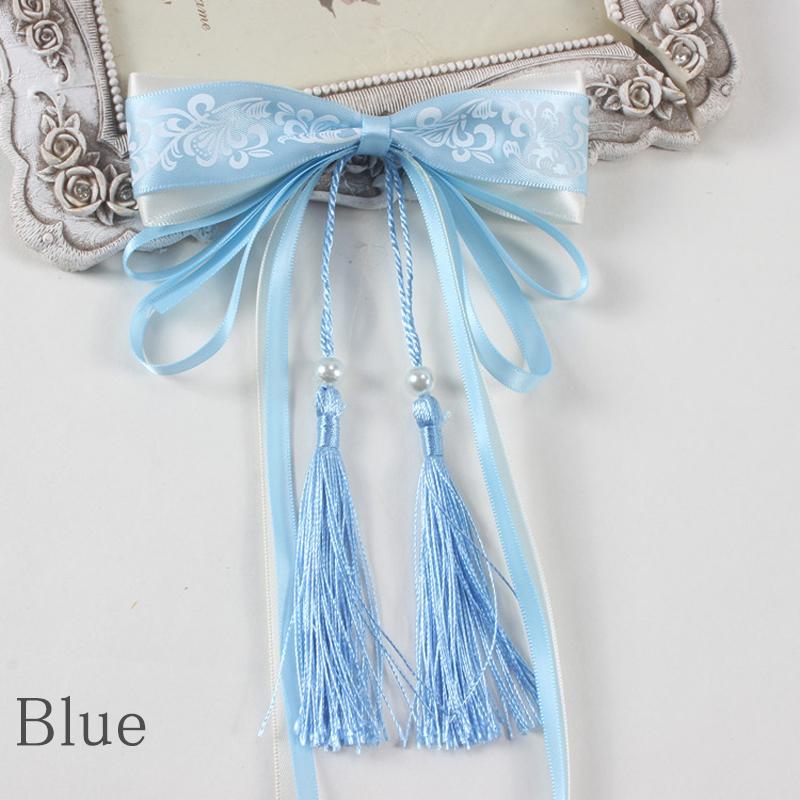 1 шт., длинные ленты в древнем стиле, головной убор, заколка для волос, бант, китайский бант, заколки для волос, свадебные, свадебные