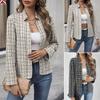 Autumn Fashion Short Ladies Cardigan, Ladies Temperament Style Office Small Suit Jacket Women