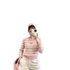 Trendy Knitted Sacai Nanyou European Stripe Crochet Long Sleeve with Colorful Dots for Early Autumn