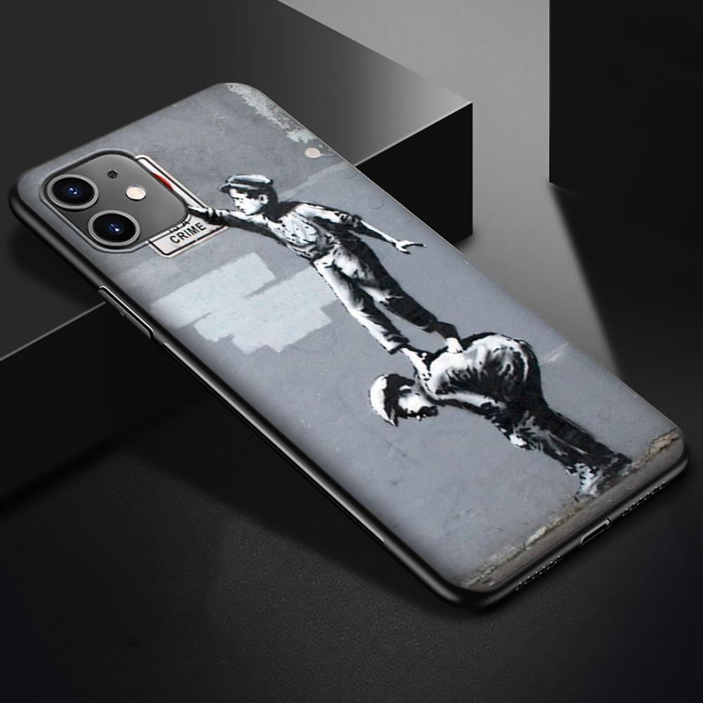 Чехол T176 Street Art Banksy Graffiti для iPhone 13 12 Mini 11 Pro XS Max XR X 8 7 6 6S Plus 5 5S SE 2020