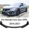 HTTYYX Разделитель губы диффузора бампера кузова спойлер защита для Civic Hatchback/Седан/Купе/Type R FK7 FK8 Si 2016-2021