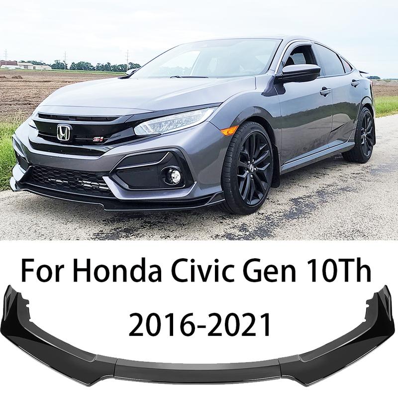 HTTYYX Разделитель губы диффузора бампера кузова спойлер защита для Civic Hatchback/Седан/Купе/Type R FK7 FK8 Si 2016-2021
