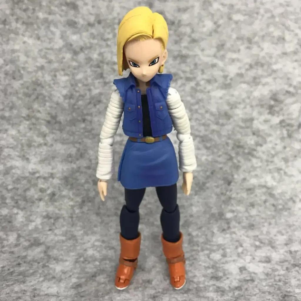 В коробке 13 см SHFiguarts Dragon Ball Z Андроид №. 18 Фигурок Игрушек SHF Модель Игрушки Коллекция на Рабочий Стол Подарок на День Рождения