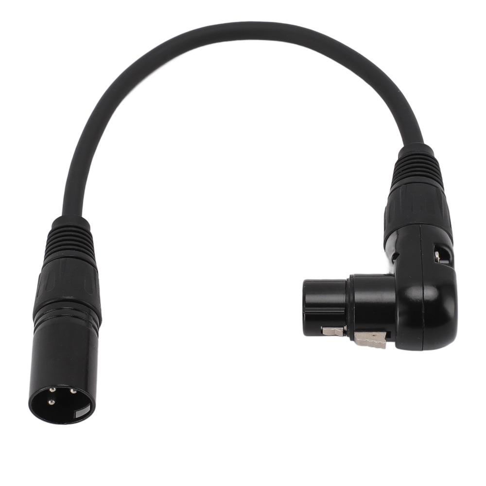 Прямой XLR Male XLR Микрофонный удлинительный кабель 90-градусный XLR Female 3-контактный разъем XLR Female на Male Адаптер