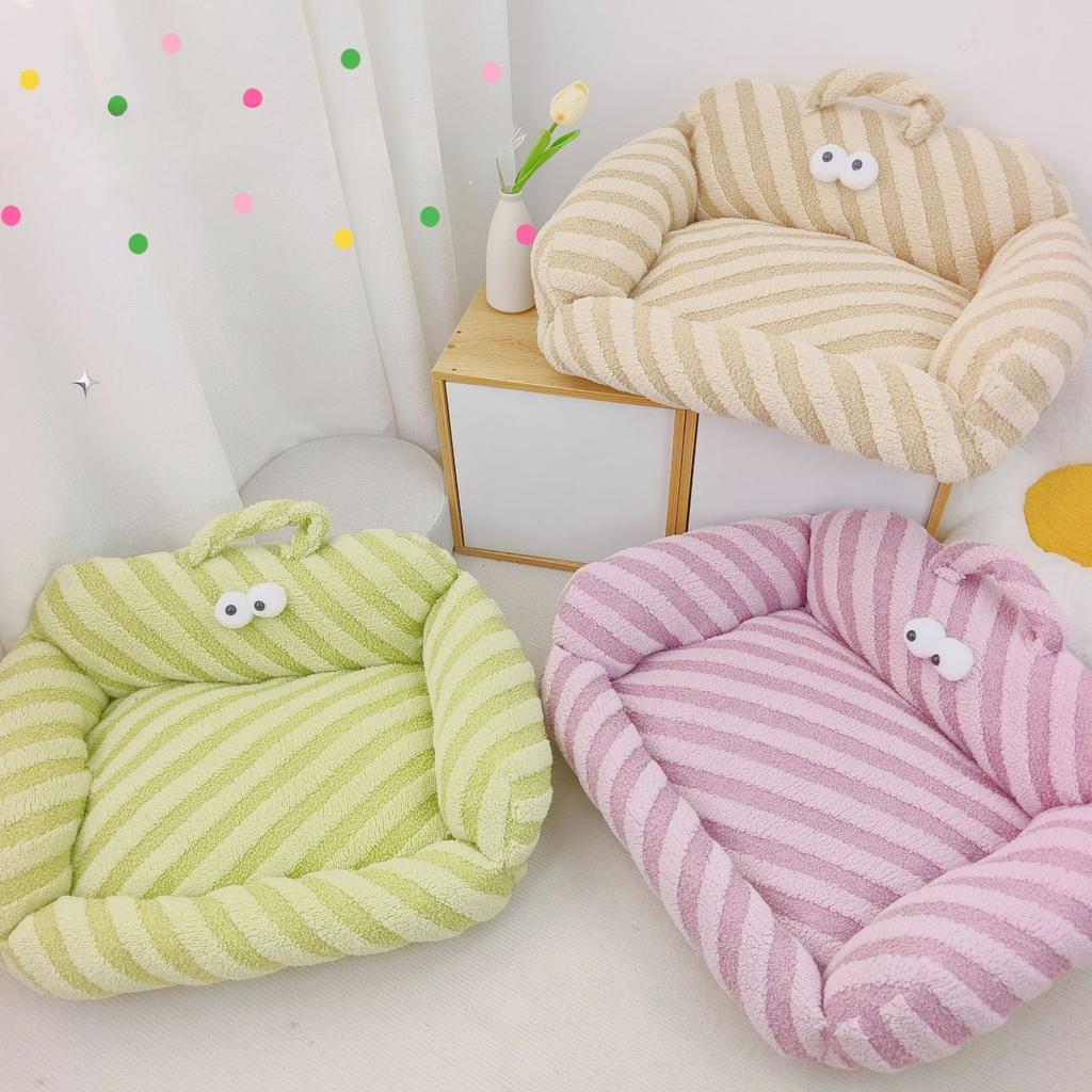 Гнездо для домашних животных Candy Big-eyed Теплое гнездо для собак на осень и зиму Гнездо для кошек Диван для домашних животных Маленькая собачка Тедди Теплое гнездо для померанского шпица