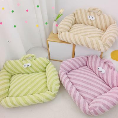 Гнездо для домашних животных Candy Big-eyed Теплое гнездо для собак на осень и зиму Гнездо для кошек Диван для домашних животных Маленькая собачка Тедди Теплое гнездо для померанского шпица