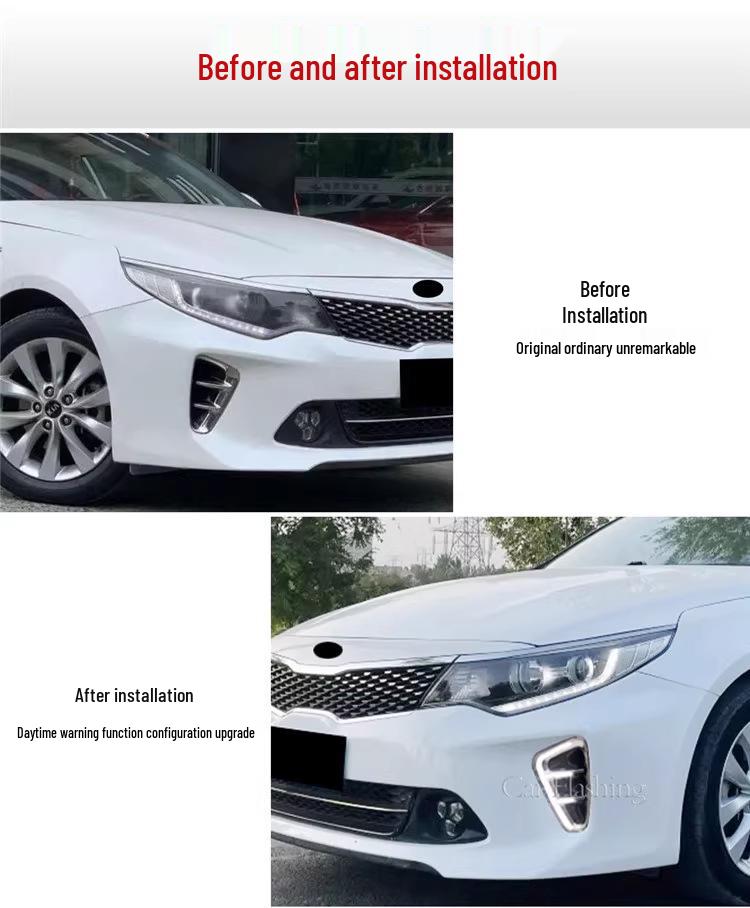 Доработка противотуманных фар Kia 2016-2018: Светодиодные дневные ходовые огни и блок-фара противотуманной фары.