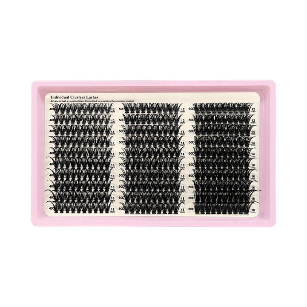 Natural Look False Eyelashes Wispy Style DIY Lash Extension Kit Makeup Enhancement