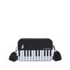 2025 Winter New Fashion Contrasting Color Small Square Bag Girl Sweet Personality Piano Music Note Small Satchel Portable Women's Bag