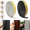 5/10m Home Noise Insulation Weather Strips Rubber Draught Excluder Foam Window Door Seal Strip
