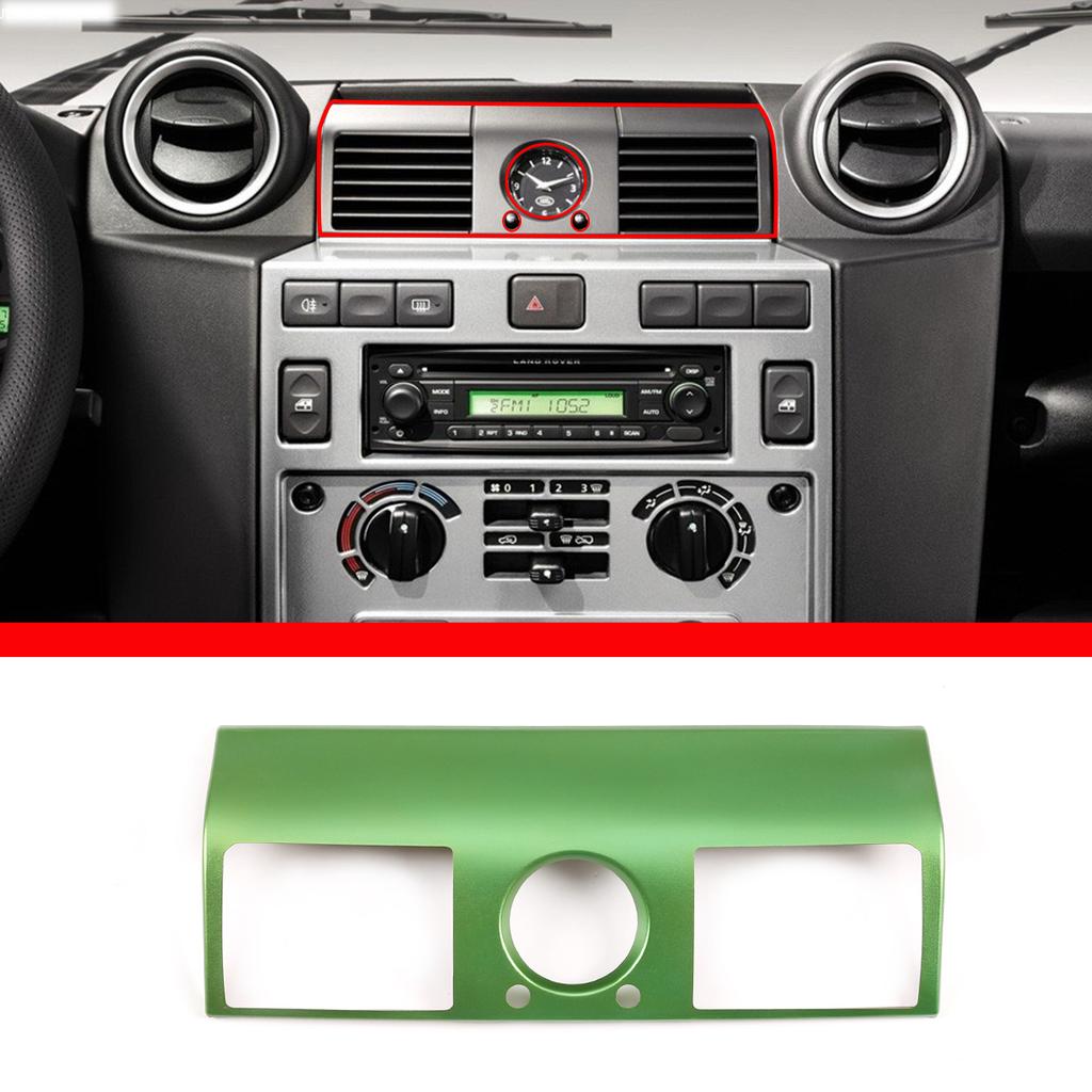 For Land Rover Defender 90 110 2008-2018 Aluminum Alloy Car Center Console Air Outlet Frame Cover Trim Sticker Car Accessories YU3