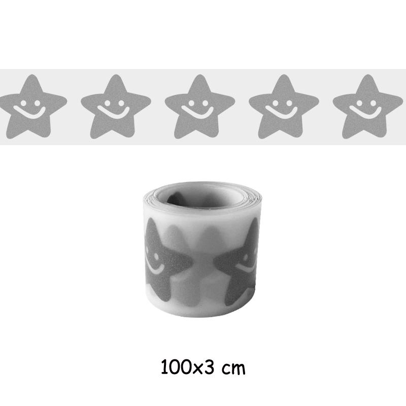 Серебряные светоотражающие ленты патч Высоковидимая виниловая пленка наклейки для одежды Diy Parches Ropa теплопередача фрукты декор патч 3x100 см