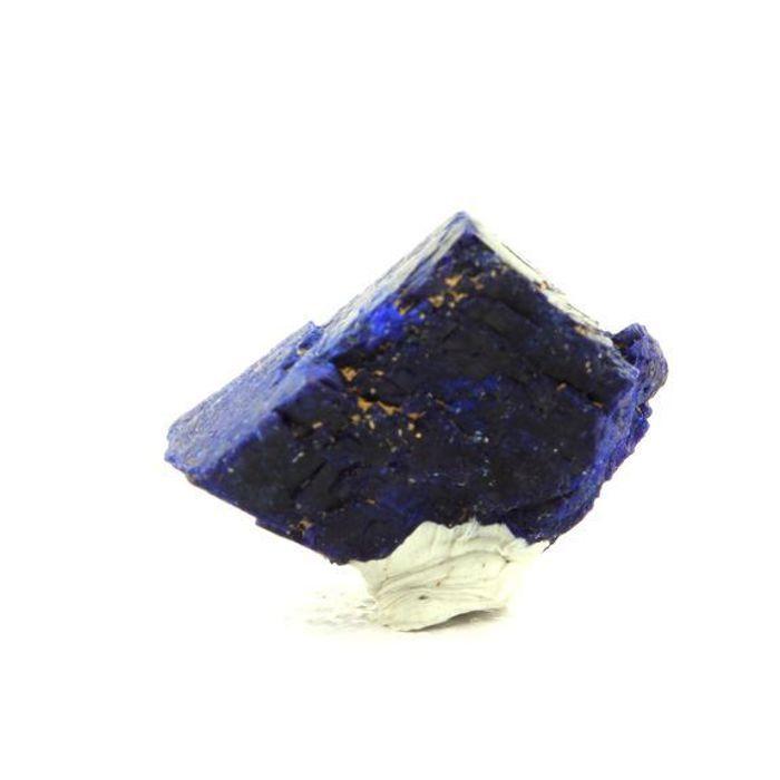 Pierres et Minéraux. Chessylite (Azurite). 16.0 ct. Chessy-les-Mines, France.