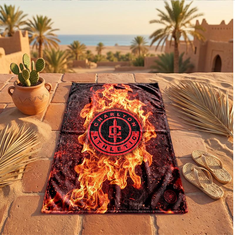 Charlton Athletic FC Print Microfiber Beach Towel Quick Dry Absorbent Large Towel For Beach Swimming Travel
